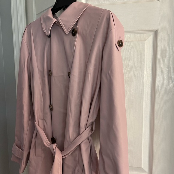 Badgley Mischka Blush Vegan Leather Trench- NWT - Picture 11 of 16